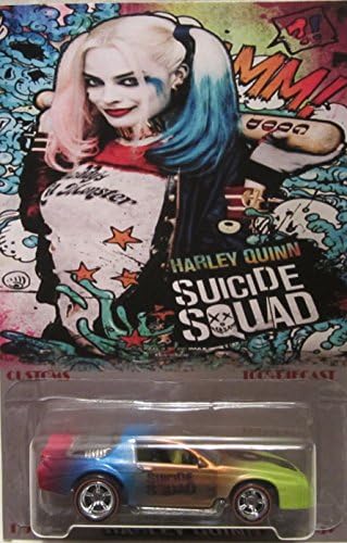 Hot Wheels CUSTOM CAMARO Z28 "Suicide Squad Harley Quinn" Real Riders Rubber Wheels 1:64 Scale Die Cast Model Car 1 of 5 Made !!!
