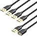 OKRAY USB Extension Cable 5 Pack, 6FT Nylon Braided USB 2.0 Extension Cables Type A Male to A Female Extender Cords with Gold-Plated Connectors for Printer, Webcam, USB Flash Drive, Hard Drive, Mouse