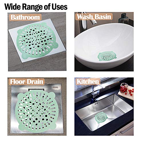 Drain Hair Catcher, Shower Drain Cover Protector with Drain Stopper, Hair Stopper Trap Suitable for Bathroom Bathtub Sink(100pc)