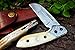 DKC Knives (2 5/18) Sale DKC-113-X DUST Bowl Damascus 4.5' Folded 7.25