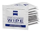 Zeiss Pre-Moistened Lens Cleaning Wipes - Cleans Bacteria, Germs and without Streaks for Eyeglasses and Sunglasses - (100 Count)