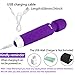CNHIDEE Mini Wand Massager for Relieves Stress Waterproof Rechargeable Neck shoulder Body Back Sport Massage Travel Friendly 20X Magic Patterns Vibration Personal Quiet Powerful Mini Size