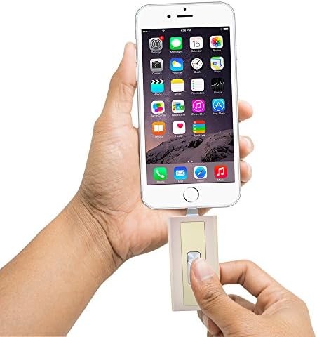 MFI Lightning Cable Memory Expansion USB 2.0 with 64 GB SD Card For iPhone and iPad Gold