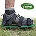 MIGAGA Lawn Aerator Spike Shoes - Heavy Duty Steel Spikes, Adjustable Straps, Zinc Alloy Buckles with Wrench and Bonus Spare Parts - Yard and Garden Tools