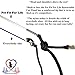 Pet Fit For Life - Retractable Feather Wand for Cats - Durable Interactive Cat Toy, Teaser Fishing Pole with Feather Lures - Fun Kitten Play Wand, 2 Feathers with String Attachment