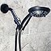 6 Function Handheld Shower Head Kit - High Pressure, Removable Hand Held Showerhead With Hose & Mount And Adjustable Rainfall Spray, 2.5 GPM - Oil-Rubbed Bronze