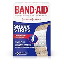 Band-Aid Brand Adhesive Bandages Sheer, All One Size, 40 Count