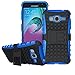 Galaxy J3 Case, Amp Prime Case, Express Prime Case , Viodolge [Shockproof] Hybrid Tough Rugged Dual Layer Protective Case Cover with Kickstand for Samsung Galaxy J3 (2016) / Express Prime (blue)