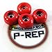 P-REP Fingerboard CNC Lathed Bearing Wheels - Red