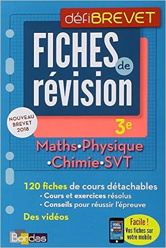 Amazon Fr Defibrevet Fiches De Revision Maths Physique Chimie Svt 3e Collectif Gelebart Yann Lienhard Paul El Farsi Rachid Riviere Agnes Livres