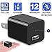 1080P Motion Detection USB Wall Charger Camera Plug Spy Cam Adapter Camera Loop Recording Nanny Cam Support to 32GB Storage