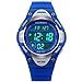 Misskt Children Watch Outdoor Sports Kids Boy Girls LED Digital Alarm Stopwatch Waterproof Children's Dress Watches Blue