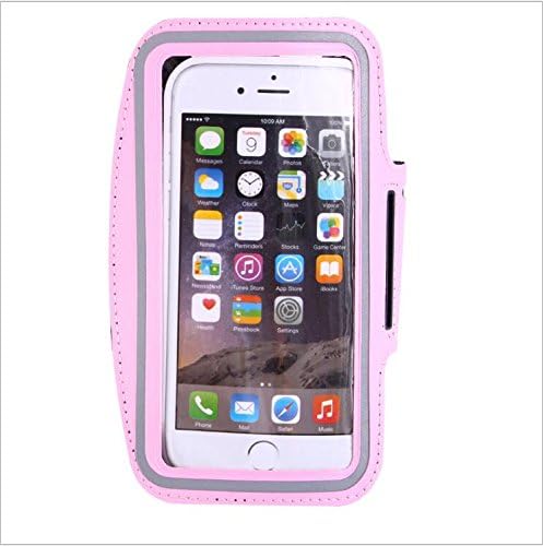 Running Armband, Sports Pouch Running Pack Armband Gym Wrist Bag Touchscreen Sleeve Key Holder &amp; Card Slot Wallet Case Cover Smartphone Pink