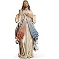 Roman Joseph's Studio Inc., Renaissance Collection, Holy Statue Figurine, 9.5" H Divine Mercy Figure, Religious Figure, Religious Décor, Resin Stone, (3.12 x 4 x 9.5 Inches)