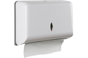 AIFUSI Paper Towel Dispensers, Wall Mount Commercial Toilet Tissue Dispensers Paper Towel Holder C-Fold/Multifold Paper Towel Dispenser for Bathroom, Kitchen(White)