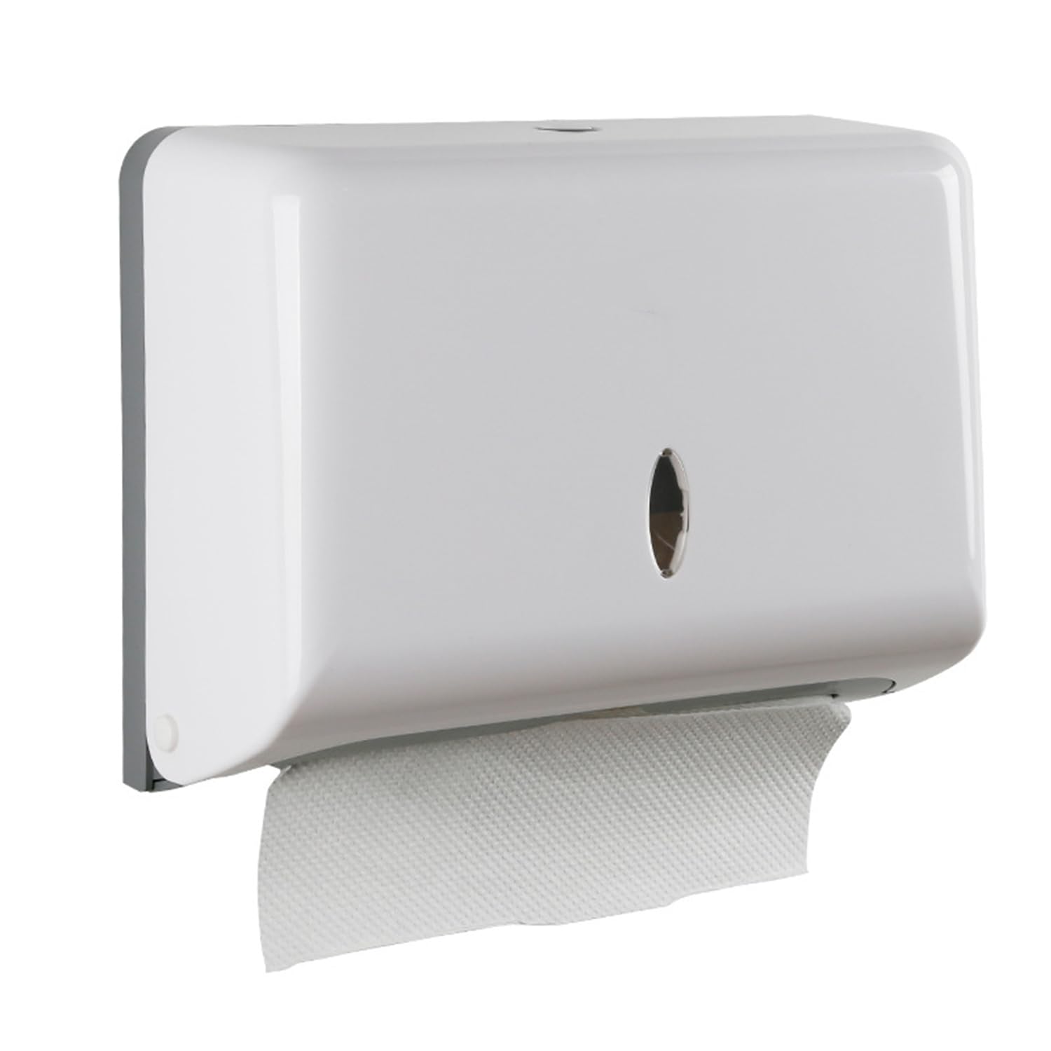 Paper Towel Dispensers, Wall Mount Commercial Toilet Tissue Dispensers Paper Towel Holder C-Fold/Multifold Paper Towel Dispenser for Bathroom, Kitchen(White)