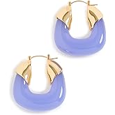 Lizzie Fortunato Women's Organic Hoops In Periwinkle