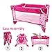 Liberty Imports Baby Doll Bed Playpen Furniture Playset for Dolls
