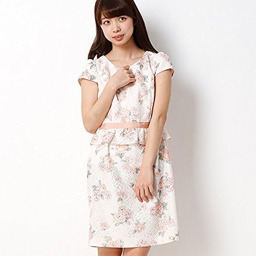 Amazon レッセパッセ Laisse Passe Floralプリントレースワンピース パウダーピンク 036 S ワンピース チュニック 通販