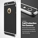 iPhone 6 case, bonsalay 3 in 1 Ultra Thin and Slim Design Colip Surface Shockproof Plating Metaated Premium Non Sl Texture Skin Protector For Apple iPhone 6 and iPhone 6s-Black(4.7'')