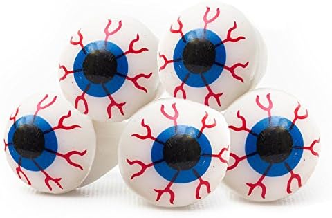 Light Up Eyeball Ring 5-Pack by Hello Halloween | Flashing LED Eyeball Ring, Perfect Halloween Accessory | Halloween Party Favor Rings for Kids or Adults | 5 Halloween Rings, Batteries Included