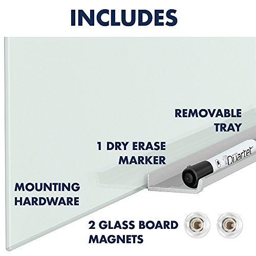 Quartet Glass Dry Erase Board, Whiteboard / White Board, 85