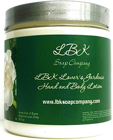 White Gardenia Moisturizing Hand and Body Lotion 8oz BY LBK Soap Company
