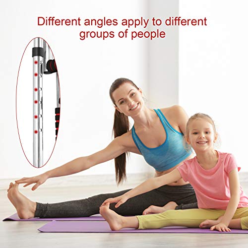 Hurbo 3-Bar Stainless Steel Leg Stretcher Leg Extension Flexibility Training Tools for Ballet, Yoga,Dance, MMA, Taekwondo & Gymnastics (Silver) - Thumbnail 3