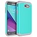 Case for Samsung Galaxy J3 Emerge / J3 2017 / J3 Prime / J3 Mission / J3 Eclipse / J3 Luna Pro/Sol 2 / Amp Prime 2 / Express Prime 2, SYONER [Shockproof] Defender Phone Case Cover [Turquoise]