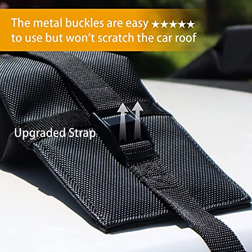 STIVIN Kayak Soft Roof Rack Pads 33 in Waterproof with Storage Bag and
