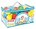 Bestway Fisher-Price Small 2.5 Inch Air Filled Smooth Plastic Kids Multi-Colored Balls for Fun Ball Pits or Playhouses, 100 Count