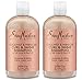SheaMoisture Shampoo - Coconut & Hibiscus Curl & Shine, Sulfate-Free Shampoo, Coconut Oil, Vitamin E, and Neem for Frizz Control, Curly Hair Products for Women, 13 Fl Oz Ea (Pack of 2)