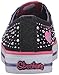 Skechers Kids Twinkle Toes Chit Chat Light-Up Lace-Up Sneaker,Black/Multi,1 M US Little Kid
