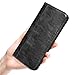 ProCase iPhone 8 Plus 7 Plus Genuine Leather Case, Wallet Folding Flip Case with Kickstand Card Slots Magnetic Closure Protective Cover for Apple iPhone 8 Plus/iPhone 7 Plus -Black