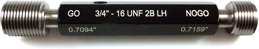 3/4-16 Left-Hand UNF Class 2B Taperlock Thread Plug Gage Set