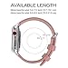 Fullmosa Leather Bands Compatible with Apple Watch Band 49mm 46mm 45mm 44mm 42mm for Women Men, Top Grain Genuine Leather Strap for iWatch Ultra 2/Ultra/10/9/8/7/6/5/4/3/2/1/SE2/SE, Pink/Silver