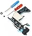 MMOBIEL Dock Connector for iPhone 5 (Black) USB Charging Port Flex Mic Audiojack Antenna Loudspeaker Connector installed incl 2x screwdriver