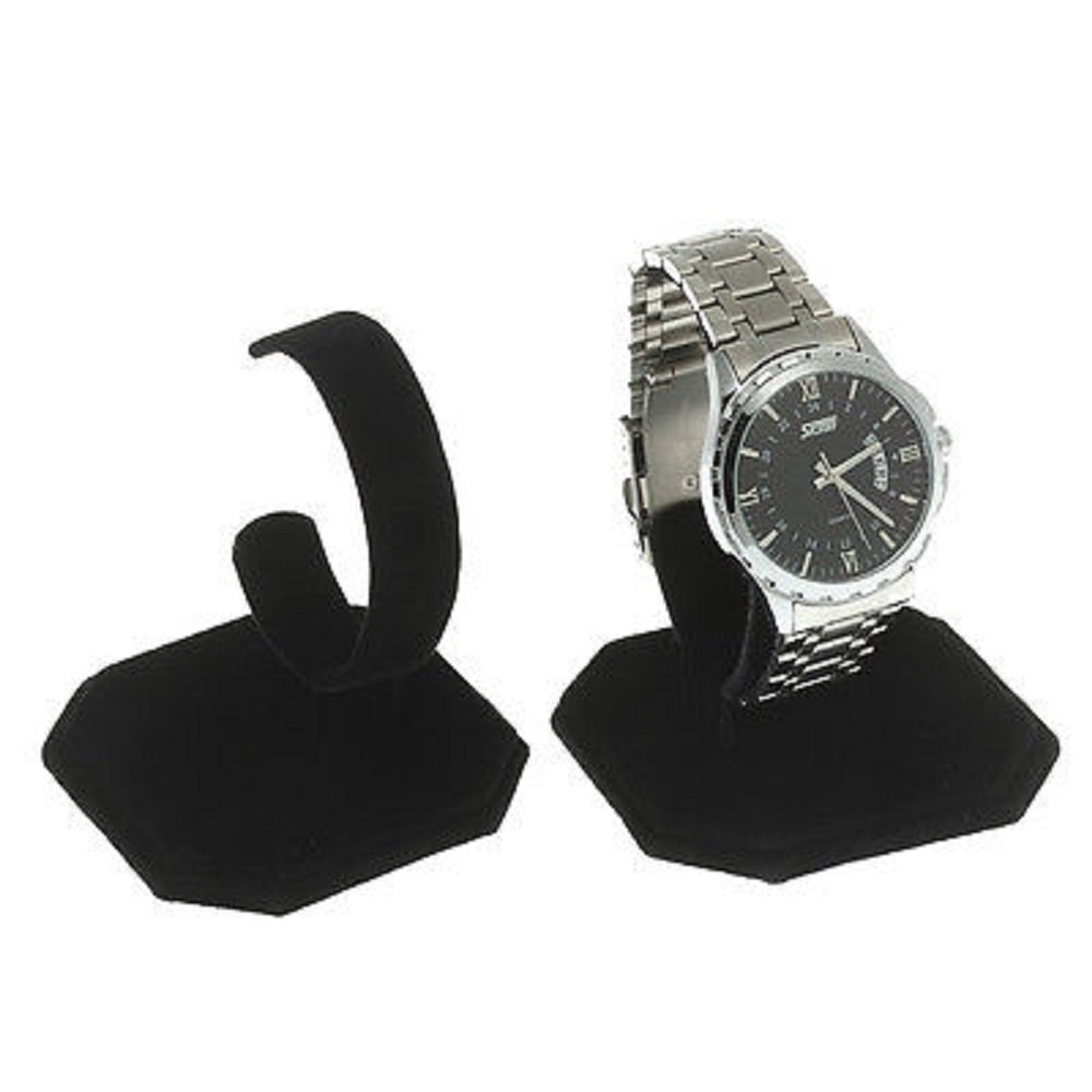 888 Display Leaf Design Earring Display Black Velvet - 2 Pcs (731244929566)