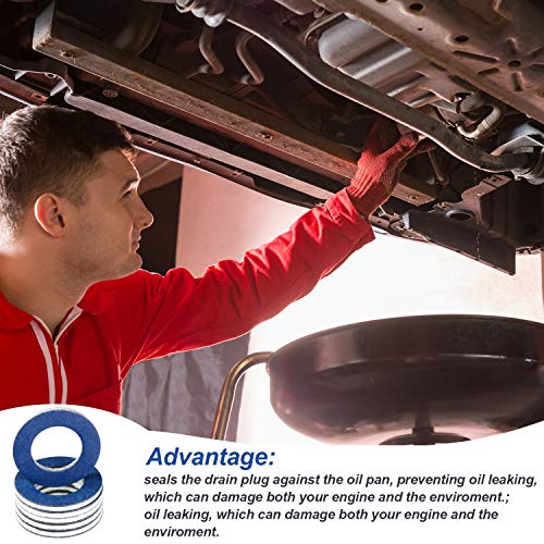 12 Pieces Oil Drain Plug Gasket Crush Washer Seals Part 9043012031 for