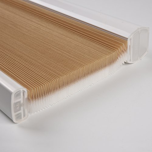 Honeycomb Blinds Cordless Light Filtering Single Cell Window Shades Blinds for Home Office 35 x 64 inch, Beige