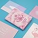 kandouren RFID Blocking Passport Holder Cover Case,Pink Marble passport wallet for Girl & Women,best gifts for travelers,credit card and ID holder wallets,travel accessories