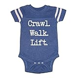 LOL Baby! Crawl Walk Lift Baby Football Jersey Bodysuit