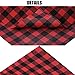 Windbom 12 Pack Buffalo Plaid Heat Transfer Fabric Sheets 12 x 12 Inch Fabric Printed Vinyl Sheets Adhesive Iron on Vinyl for Christmas Cloth Craft(Not HTV)