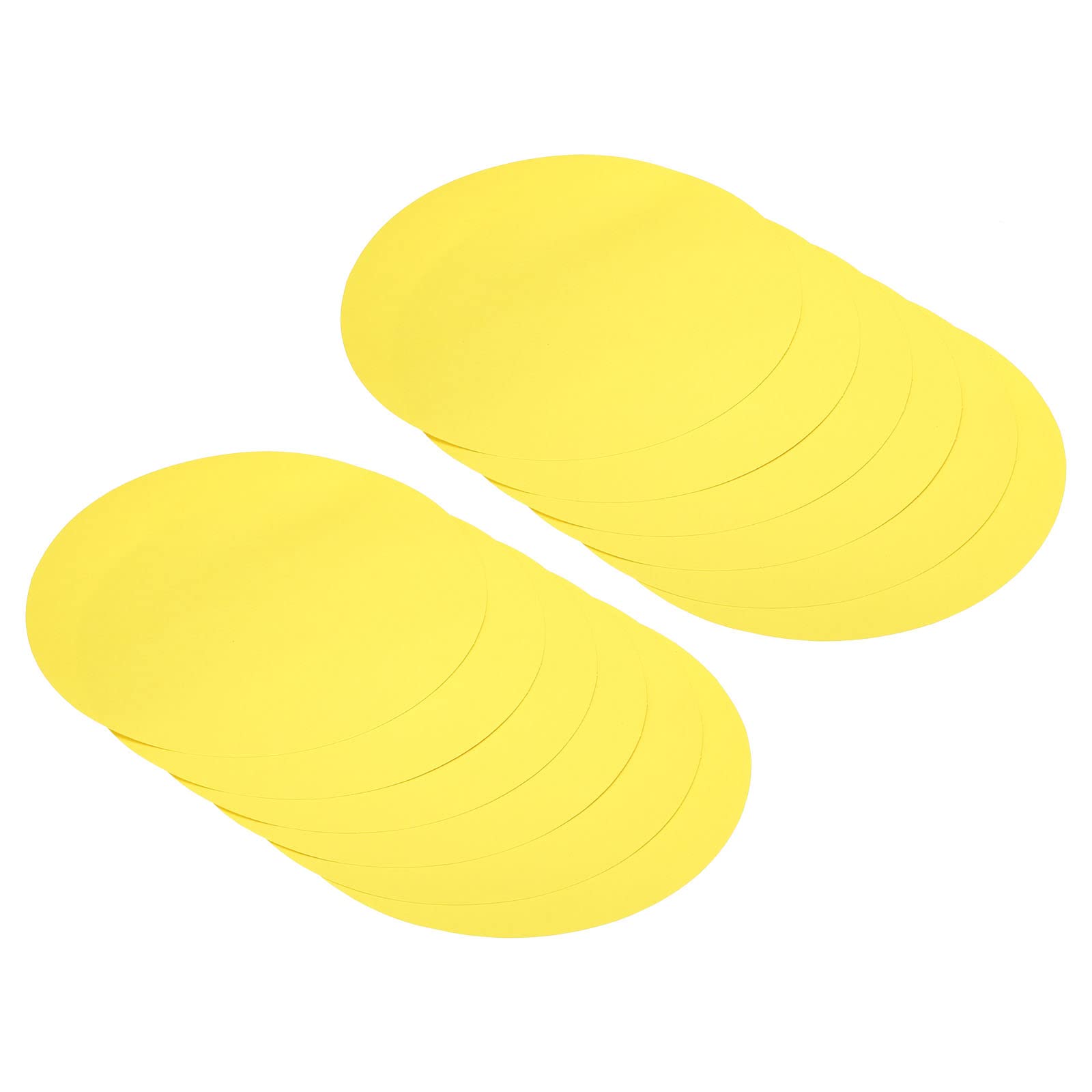 PATIKIL 7.9-inch Round Cardboard Paper, 40 Pcs Blank Disc Circles Slices for Party Decorations DIY Craft Arts Drawing Painting Writing, Yellow