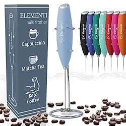 Elementi Milk Frother Wand & Matcha Mixer, Mini