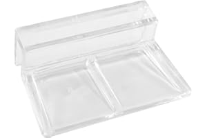 Cionyce 24 Pack Aquarium Lid Clips DIY Aquarium Lid Holder Clear Acrylic Fish Tank Support 5MM Aquarium Glass Holder(5MM)