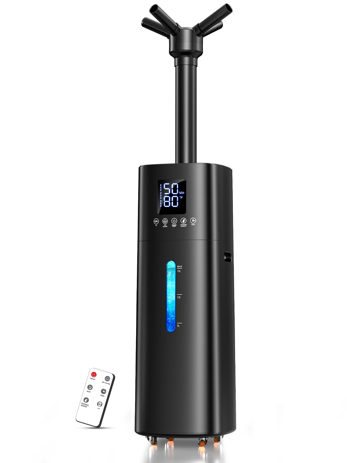 Photo 1 of 15L/4Gal Humidifier Large Room, 600mL/h Misting, 1200ft² Coverage, Auto Humidity Control, 72H Runtime, Top Fill, Aroma Diffuser, Sleep Mode, 12H Timer, Auto Shutoff Protection