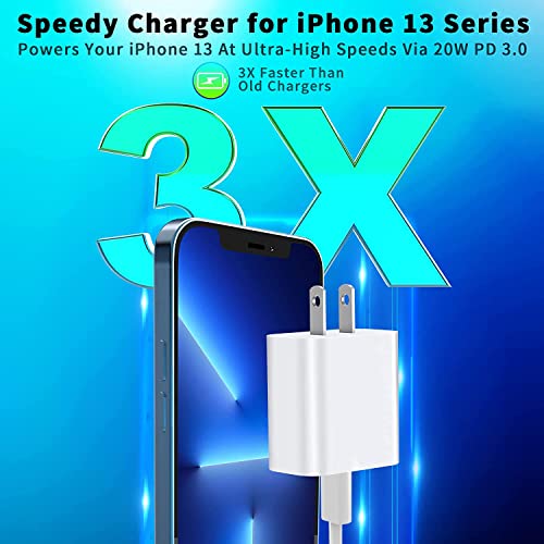 [Apple MFi Certified] iPhone 13 Charger, 2 Pack 20W PD USB C