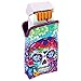 Soft Cigarette Pouch Lighter Case with Snap Clasp Closure, Includes Free Lighter – Skull with Flowersthumb 1