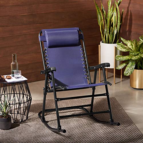 AmazonBasics-Foldable-Rocking-Chair-Blue